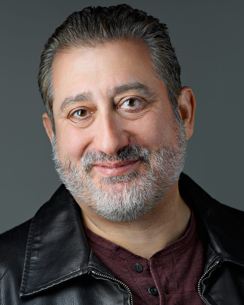 Alfred Spielman's professional acting headshot by Dean Birinyi in his Palo Alto photo studio