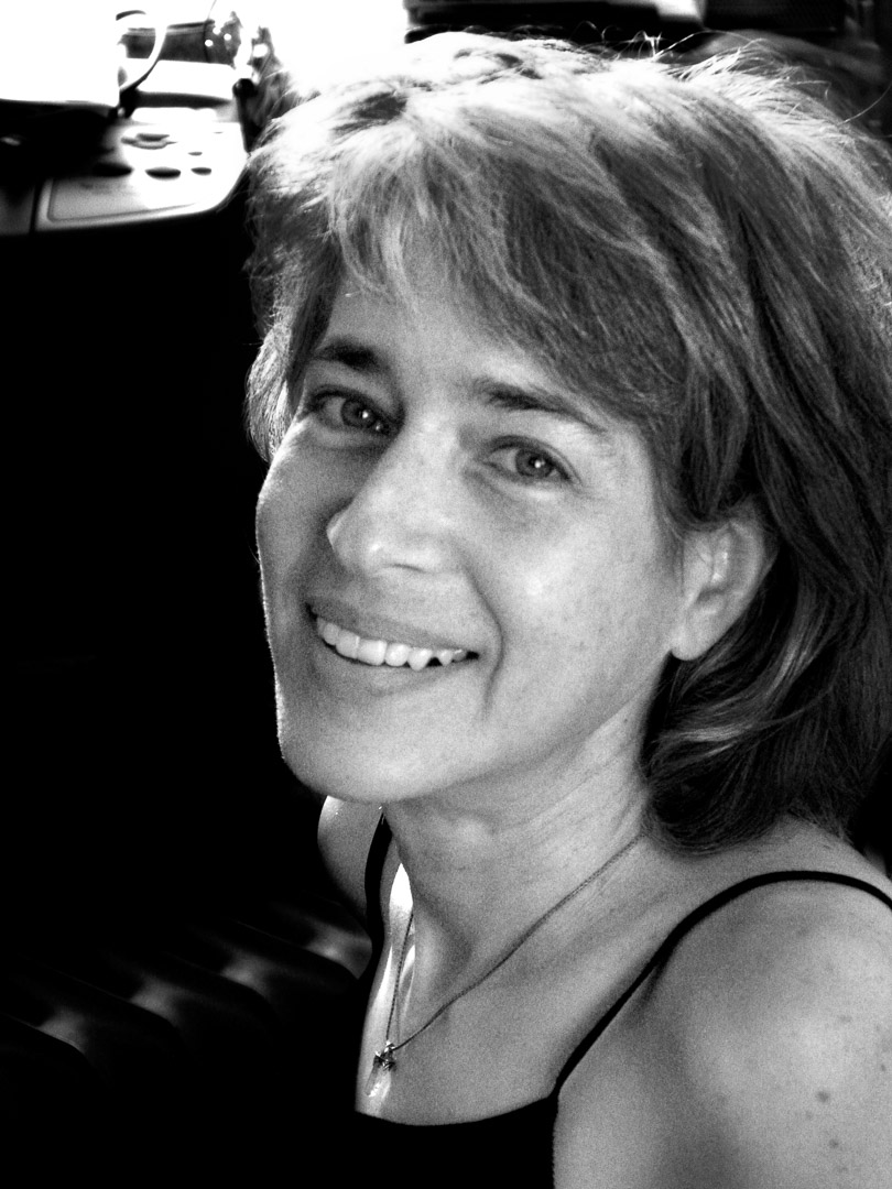 A black and white photograph of Dean's wife, Erica