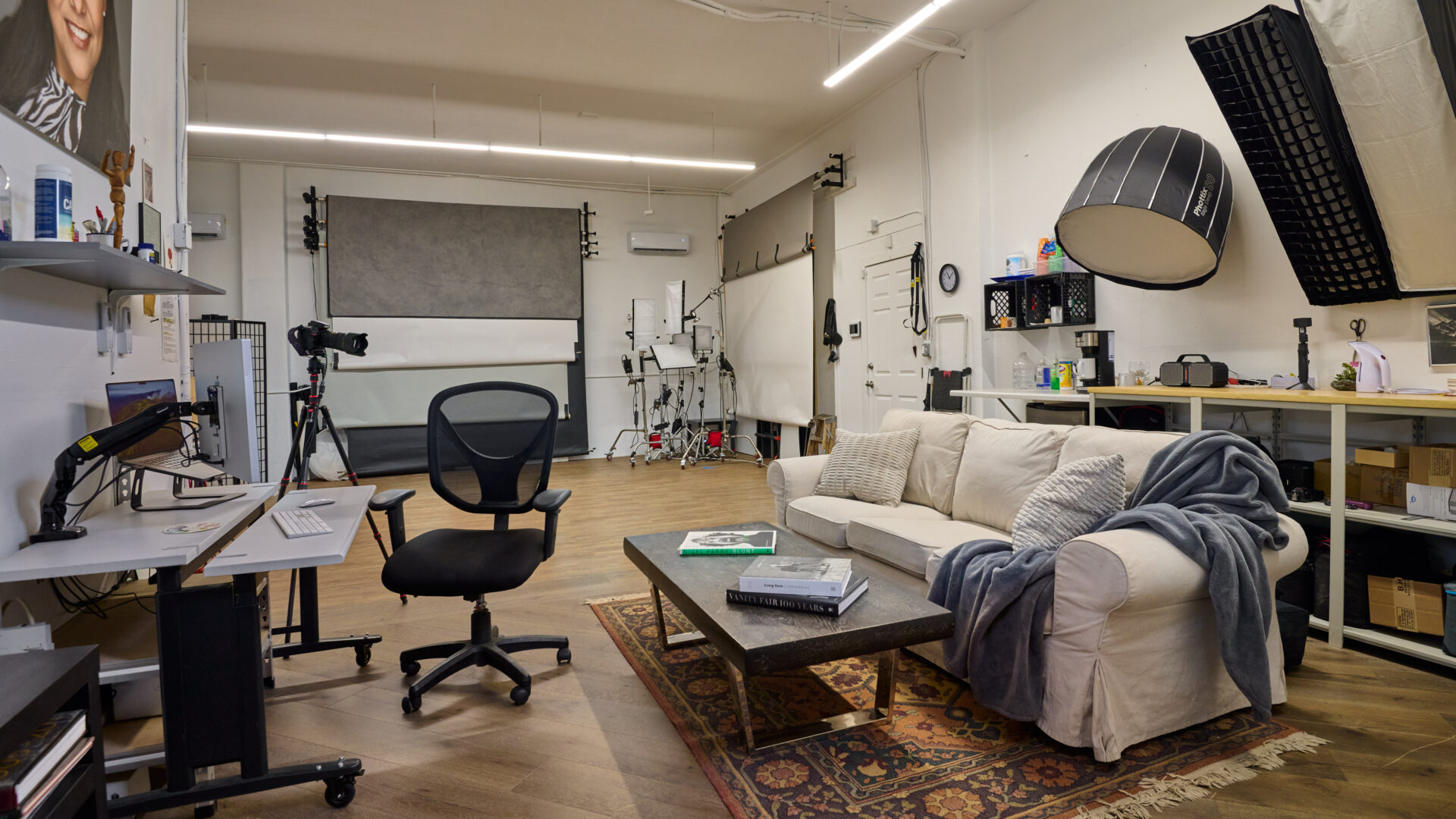 Dean Birinyi's professional photo studio available for hourly and daily rental in Palo Alto, CA