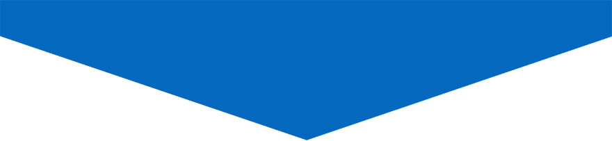 Blue arrow-shaped graphic with a sharp termination, pointing downwards.