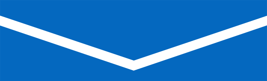 Blue arrow-shaped divider graphic with a clean, modern design, used to guide focus and enhance visual flow