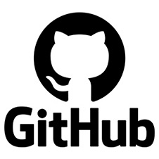 GitHub logo featuring black Octocat icon and wordmark