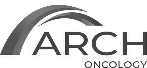 Arch Oncology logo featuring blue and green arc over company name