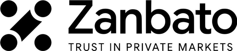 Zanbato logo with black geometric icon and tagline “Trust in Private Markets”